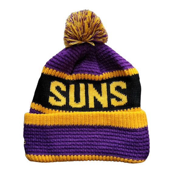 NWT Phoenix Suns Waffle Knit Sports Pom Beanie Fleece Lining OSFA Unisex‎ - Picture 5 of 5